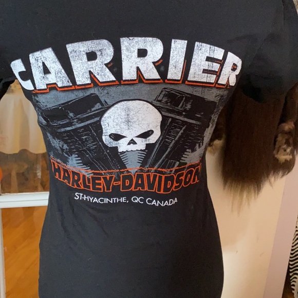 Harley Davidson & Moët fitted tshirt lot S-M - Picture 5 of 9